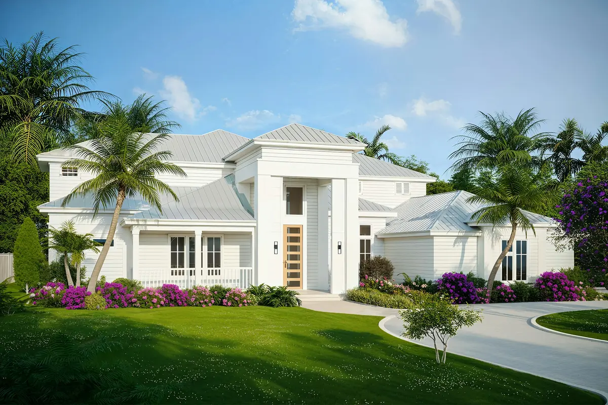 White villa and tropical garden: a property subject to an open-market valuation